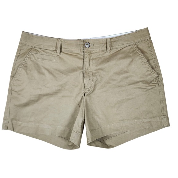 Old Navy Pants - Old Navy Shorts Perfect 5" Khaki Tan Chino Cotton Stretch Casual 10